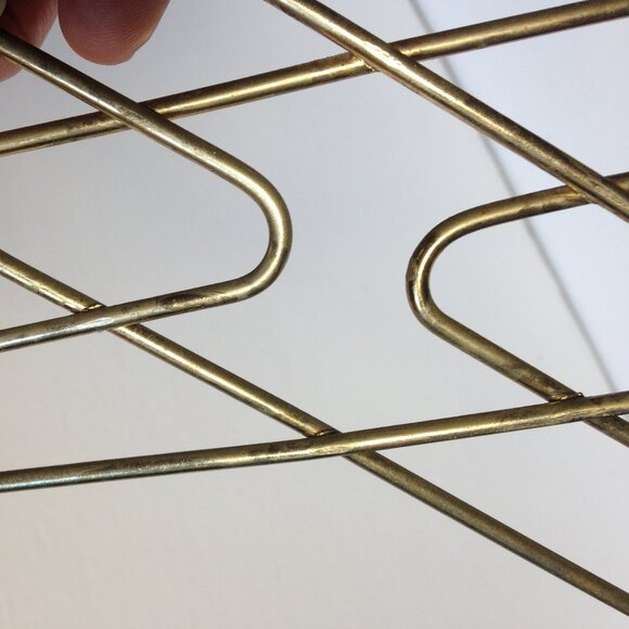 Lot of 4 Metal Mid Century Furniture Decorative Inserts coffee table etc - Picture 5 of 5